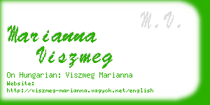 marianna viszmeg business card